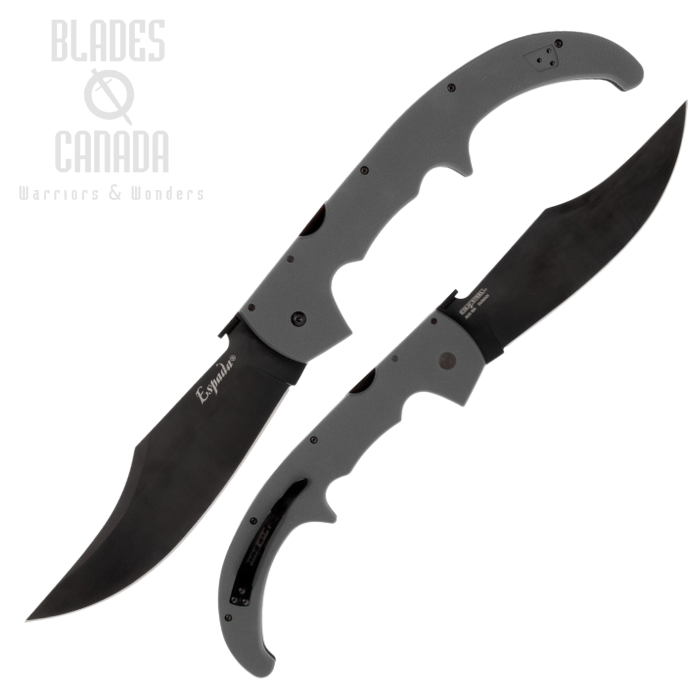 Cold Steel Espada XL Folding Knife, AUS10A Black, G10 Grey, 62MGC-GRBK